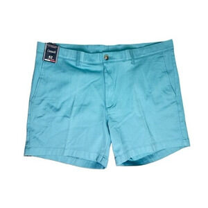 Roundtree & Yorke Casuals Shorts sz 40 Blue Straight Flat Front 5.5 Inseam Beach